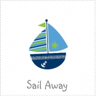 sail away nautical sailboat theme